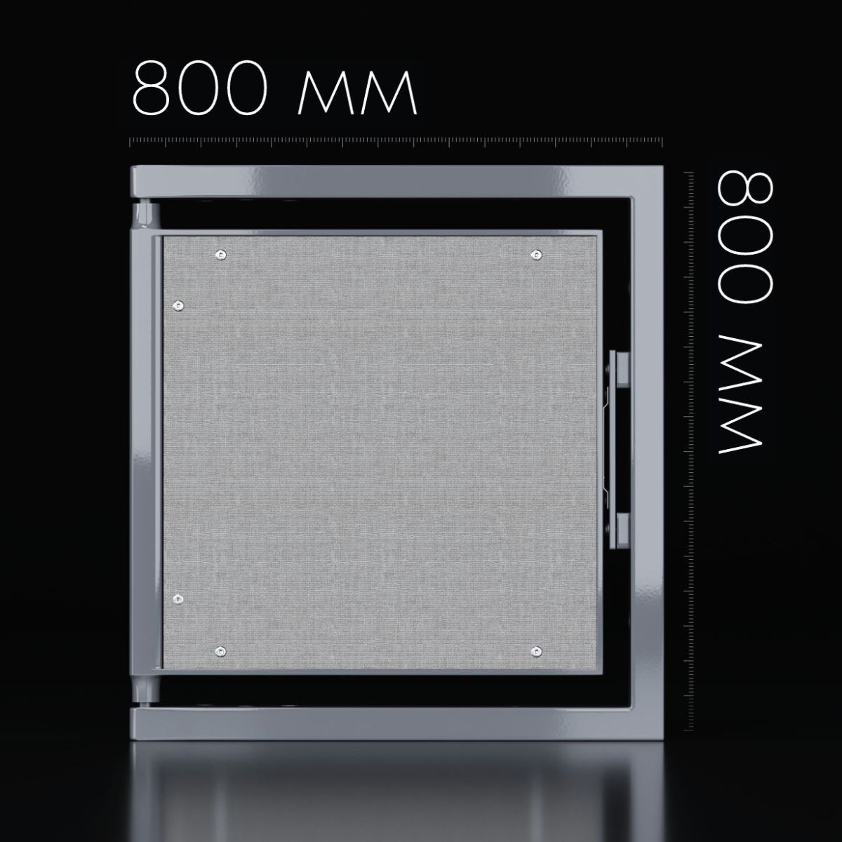 Люк одностворчатый Shagma 80х80 ревизионный под плитку ЛС800x800К 5 Люк одностворчатый Shagma 80х80 ревизионный под плитку ЛС800x800К — изображение 5